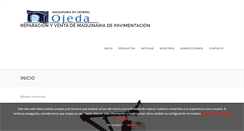 Desktop Screenshot of maquinariaojeda.com