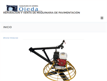 Tablet Screenshot of maquinariaojeda.com